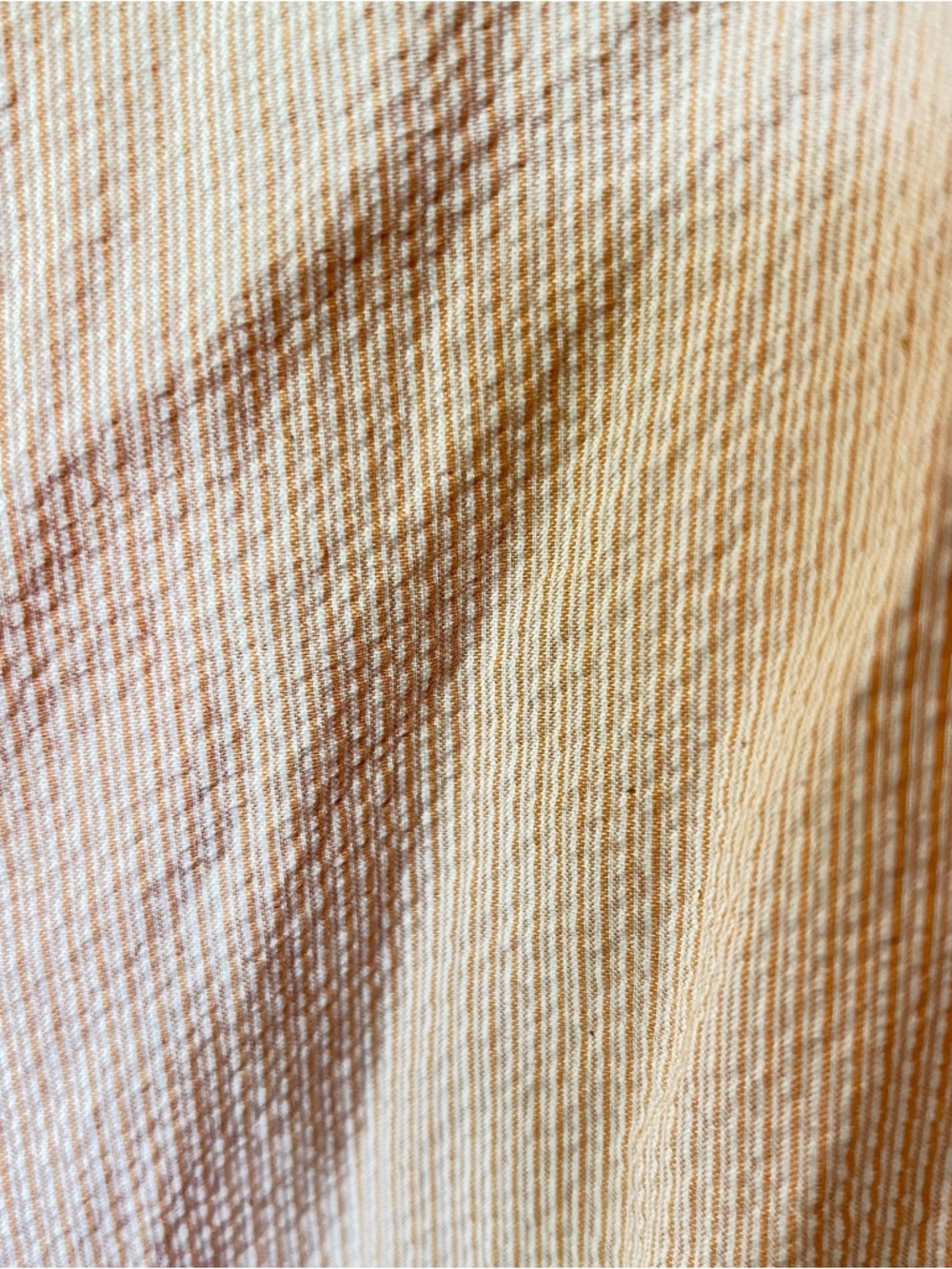 Polo Ralph Lauren orange/white pinstriped Buttondown Shirt Greggor 100% cotton L - Picture 8 of 9